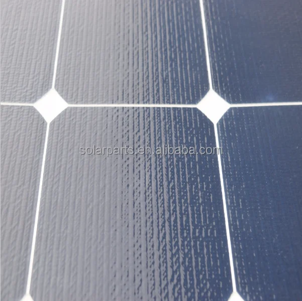Solarparts High Efficiency 18V 50W ETFE Flexible Solar Panel For Marine Caravan Boat Marine Yachts Golf car