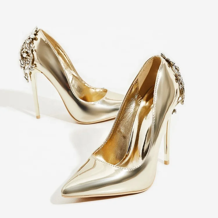 High quality ladies luxury diamonds women high heel shoes