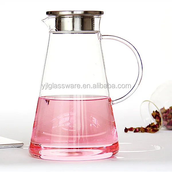 hot selling wholesale price glass pitcher jug accepting custom logo