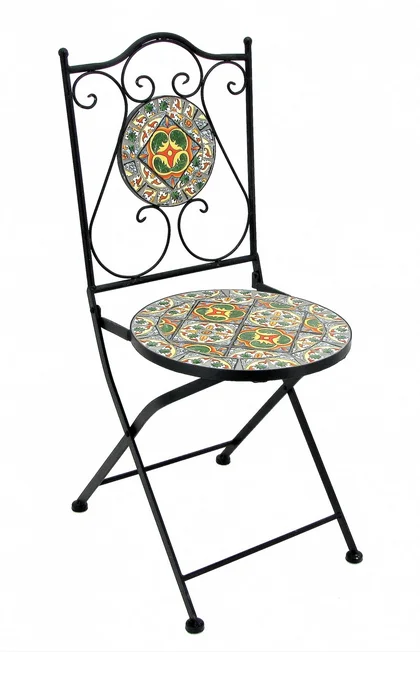 
Nordic iron Mosaic bistro sets/outdoor indoor courtyard leisure display bistro sets 