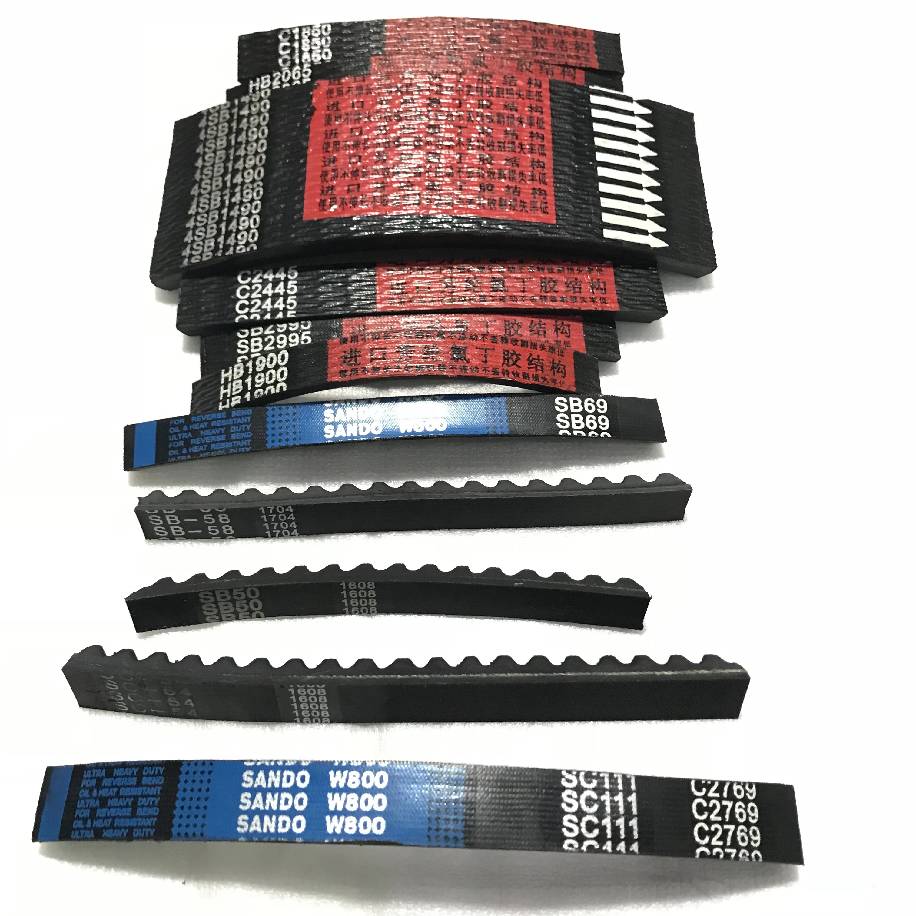 Rubber Transmission V Belts For Foton Lovol Rg50 Rice Harvester 2015