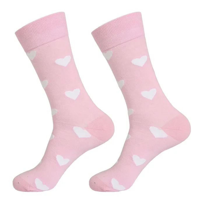 
High quality fashion business men happy tube socks with custom logo 