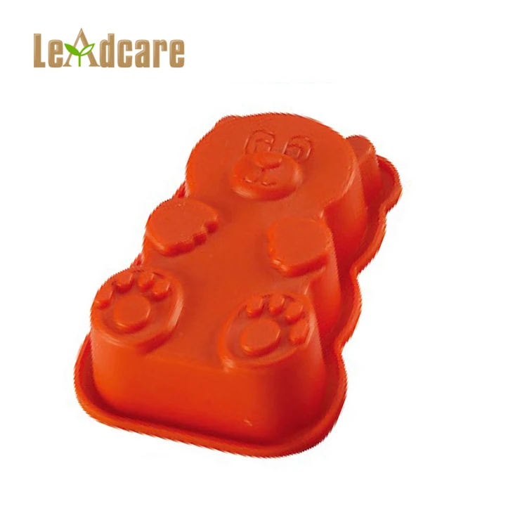 Creative bear-shaped microwave oven silicone cake mold decoration silicone cup cake molds