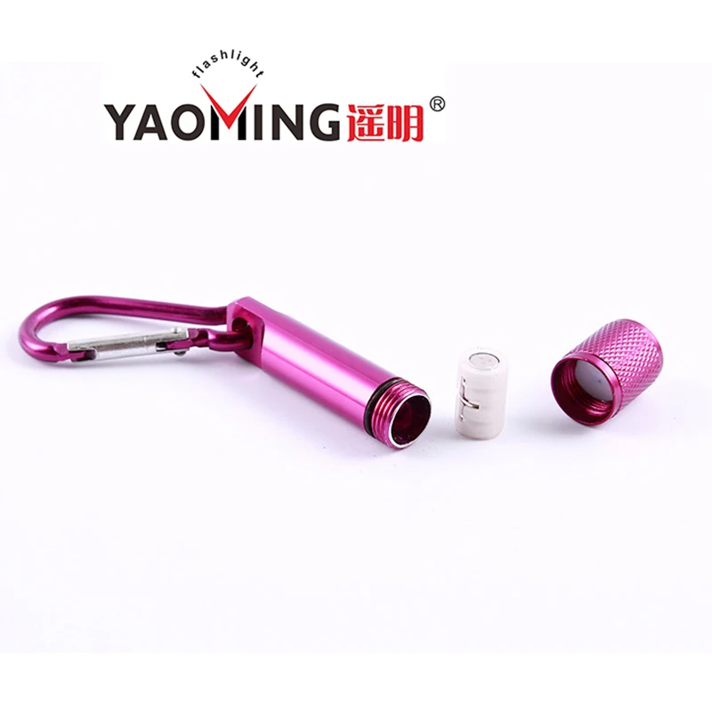 Portable small New style mini metal keychain running led flashlight wholesale with AG13 battery