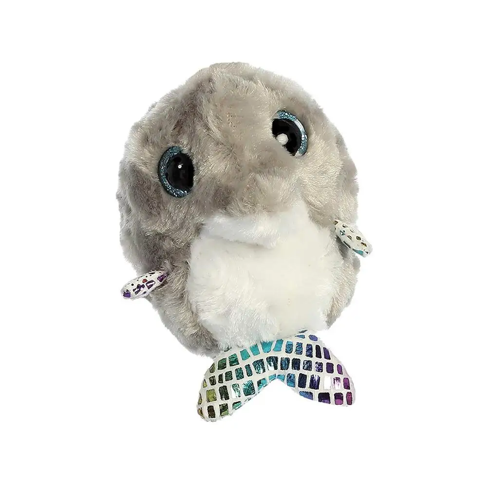 Cute stuffed shining animal big eye sea lion with plush china toy import