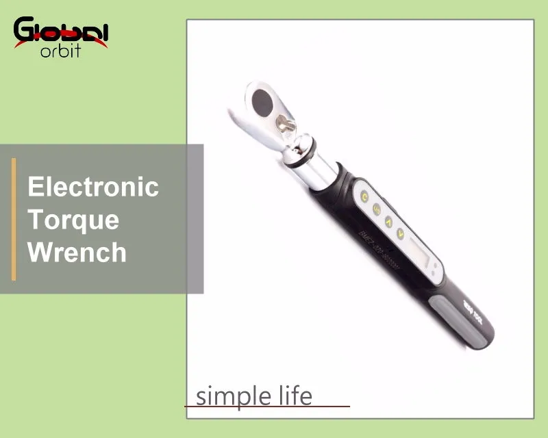 Interchangeable 1-20Nm 1/4 Inch Electronic Value Digital Reversible Preset Torque Wrench Set