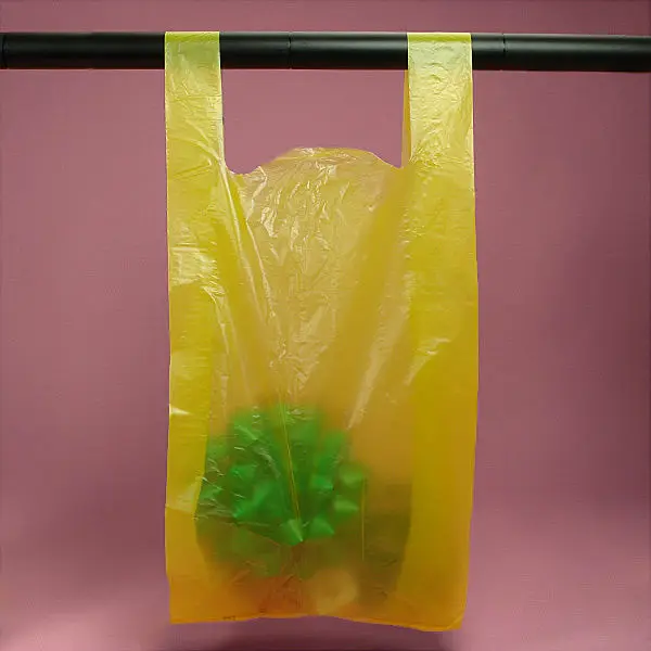 recyclable  T-shirt plastic bag for shopping