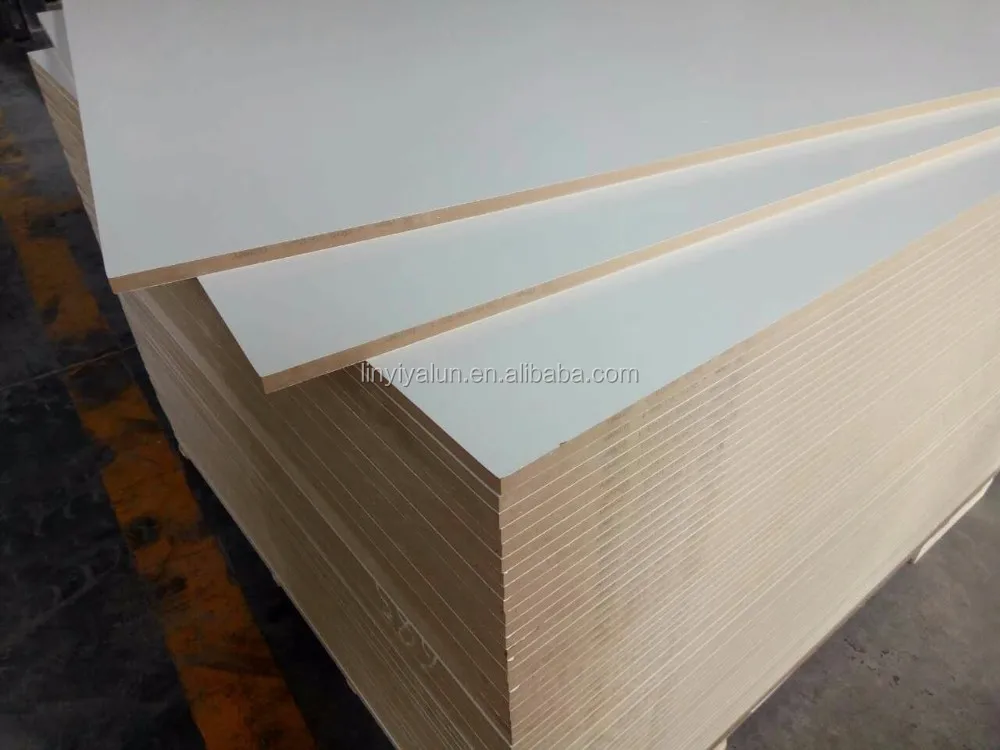 
Titanium white melamine mdf board for furniture 