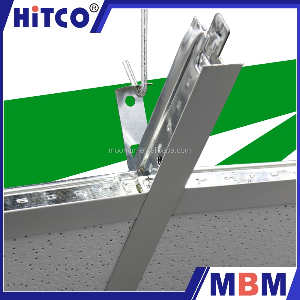 
China Hot Sale 24T Flat Galvanized Steel suspended Ceiling t grid for building 