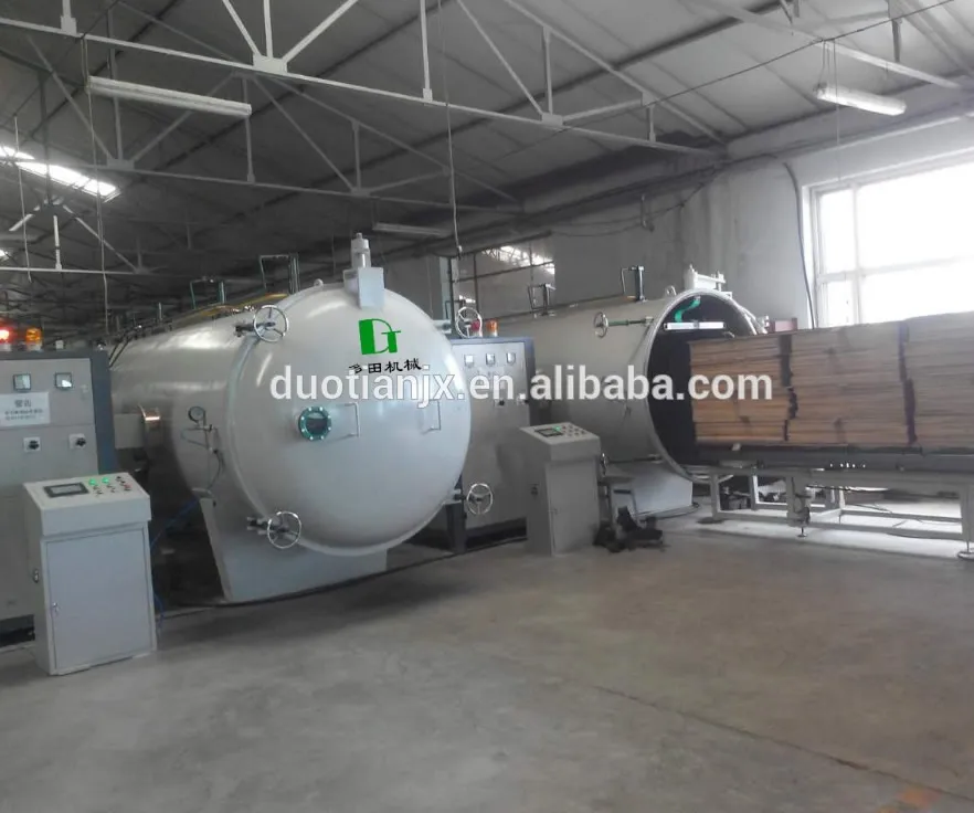 High Frequency Vacuum timber dryer /wood drying kiln with hydraulic press