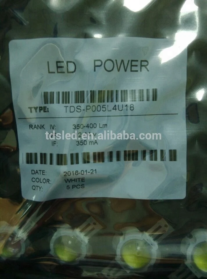 12 v 5 watt high power led with glass lens
