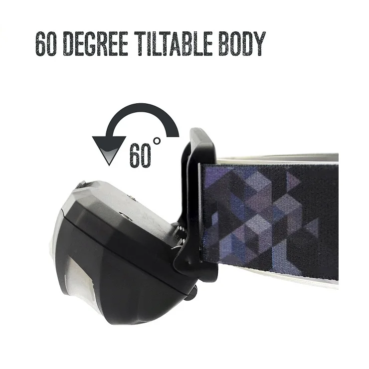 LED Headlamp Flashlight Rechargeable Headlights, USB Cable Included Red Light 5 Modes Running Jogging Hiking