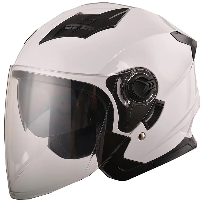 
Amiti High Quality ABS Material Open Face Motorcycle Helmet with double visor 