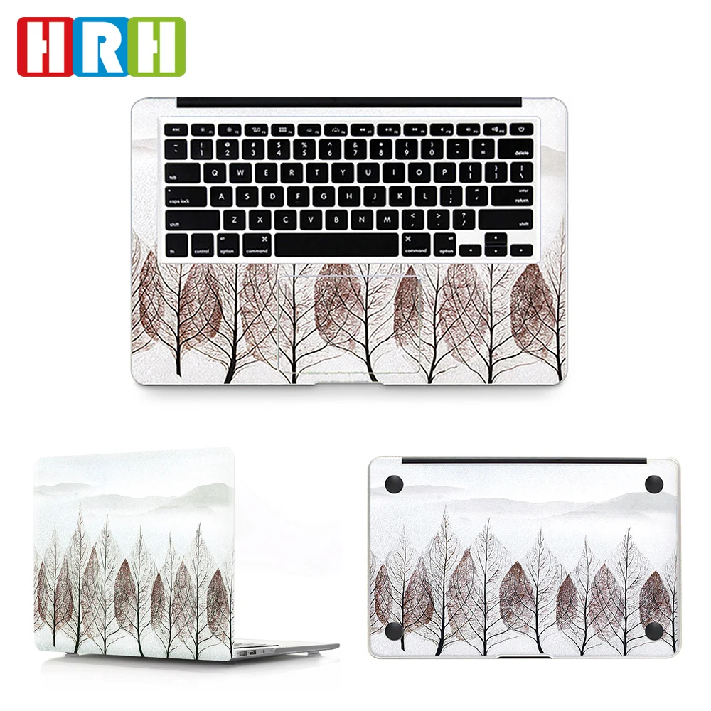 Цветочный дизайн пользовательская наклейка с полным покрытием водонепроницаемая пленка для ноутбука Mac Air Pro Retina 11