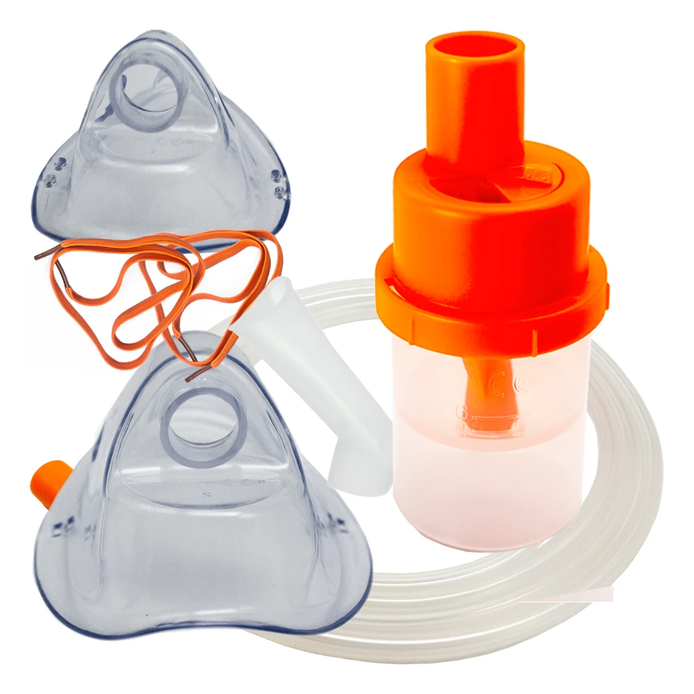 Kaiyi CE/ISO approved nebulizer accessories including cup, airtube, child mask,adult mask and band