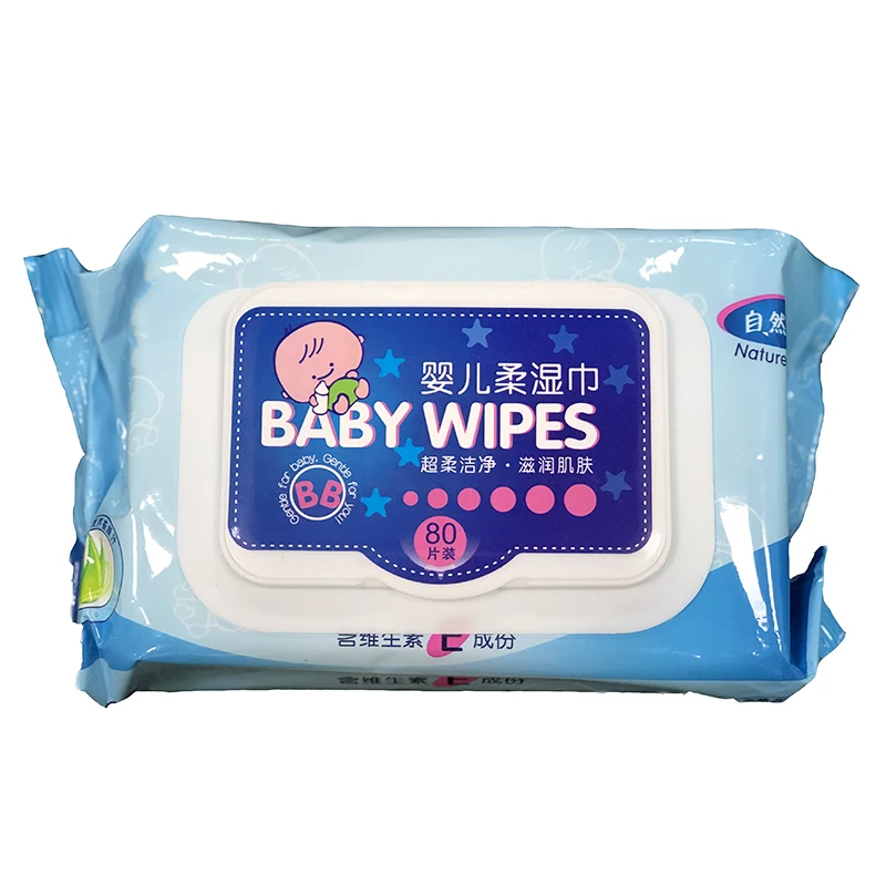 Custom Brand Logo Multi Pack Non Alcohol Antibacterial Baby Wet Wipe