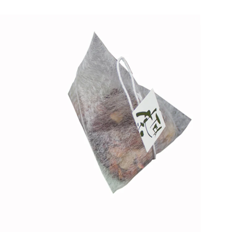2020 creative hot sell bio oem pyramid corn fiber green tea packing bag with logo printing