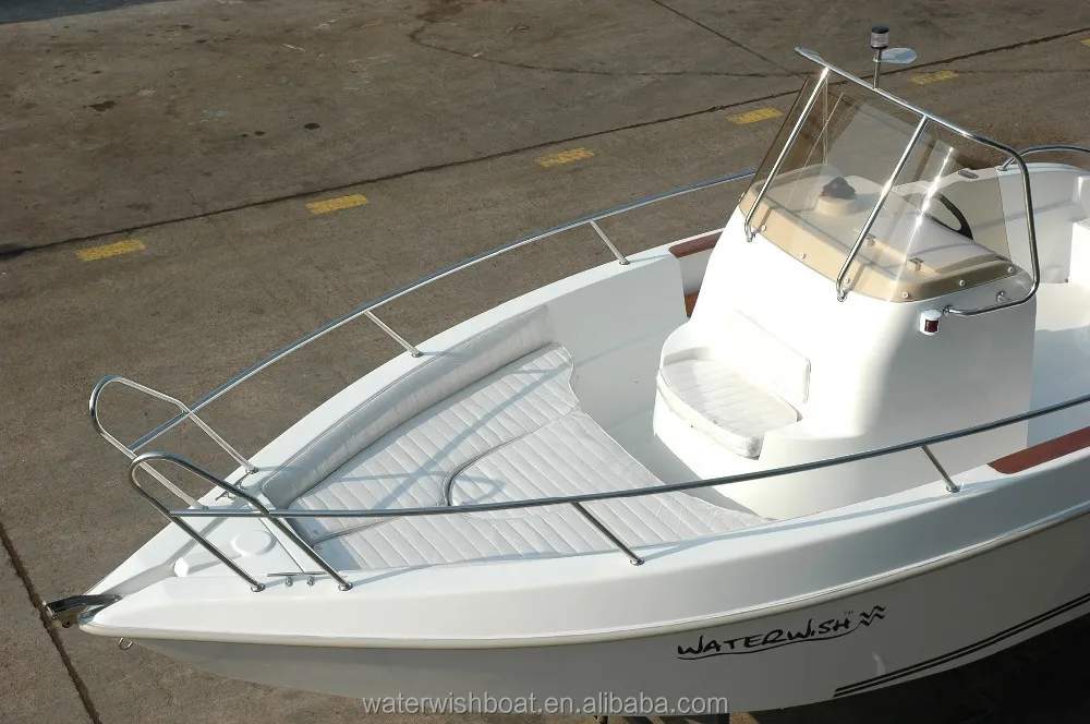 
Waterwish Boat QD 20 EX Fiberglass Outboard Centre Console Boat 