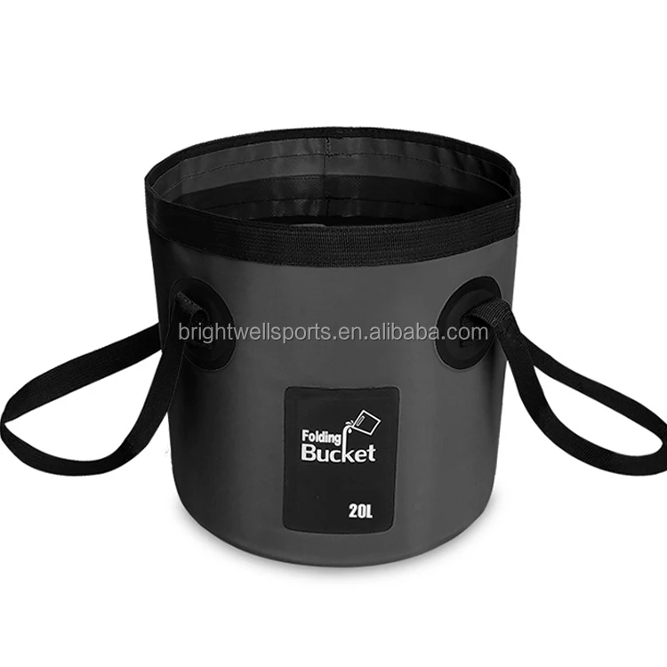 Wholesale Outdoor Folding Fishing Bucket Ocean Dry Collapsible PVC Wetty Bucket