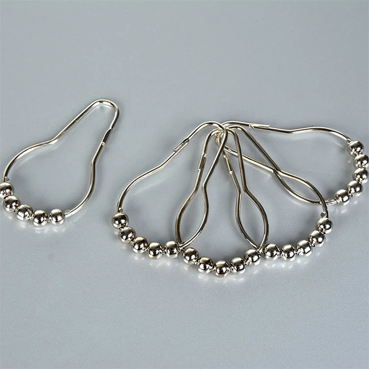 High Quality Foot Shaped Ring Rings Design Metal Roll Shower Curtain Hooks