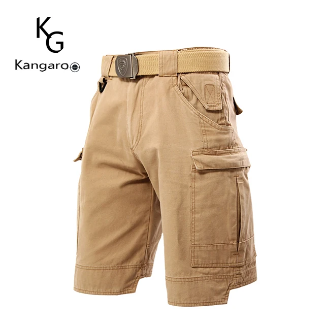 Mens Tactical Daily Wear Reinforced Seat Baggy Side Pockets Cargo Shorts