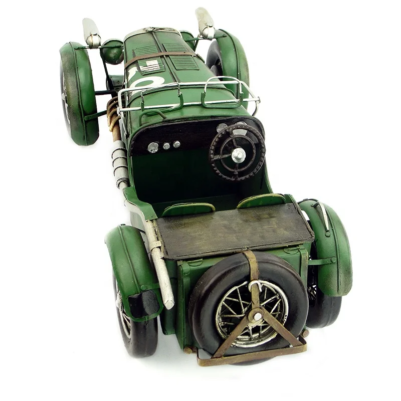 1933 Handmade Metal Crafts Racing Sport Antique Car Vintage Model Die Cast 1:12 Coffee Shop Restaurant Home Decoration