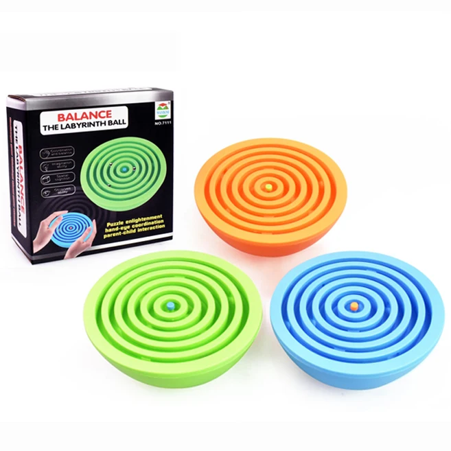 5 inch  intelligence game kid and adult Handel toys ball balance bead maze