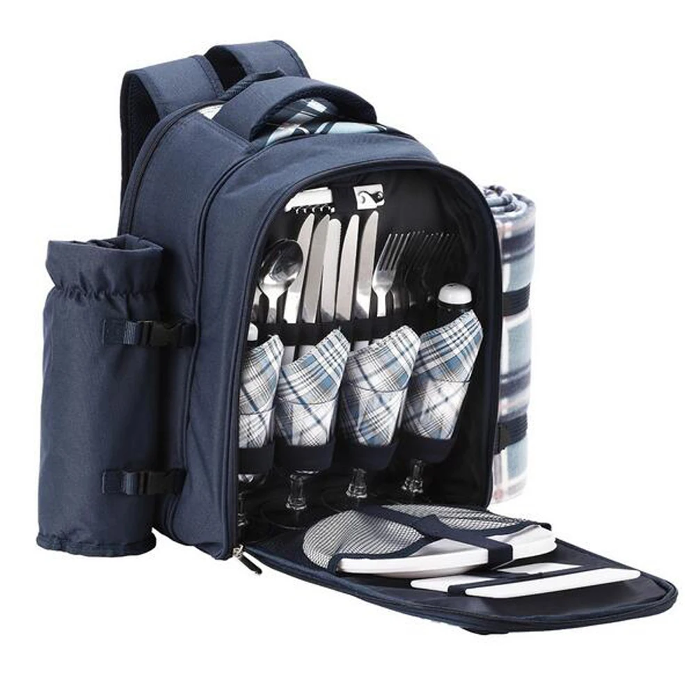 Большой емкости семейный наружная упаковка сумка для пикника на заказ Кемпинг Сумка для 4 человек рюкзак для пикника