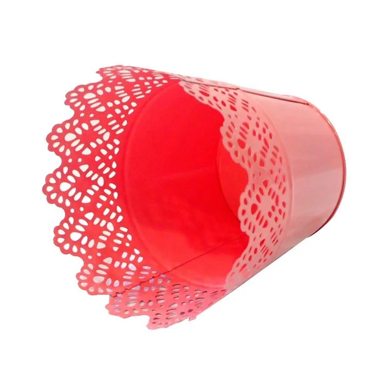 Different size modern for plant unique eco-friendly decorative garden metal new design flower bucket