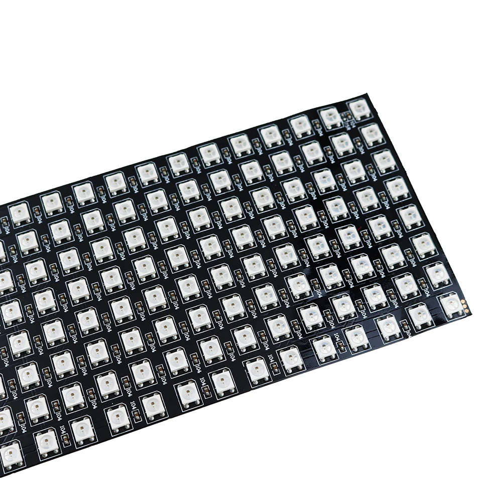 Factory price 8*32 Pixels Matrix WS2812 LED Digital Flexible Panel screen 5050 SMD RGB Individually Addressable Panel Lights