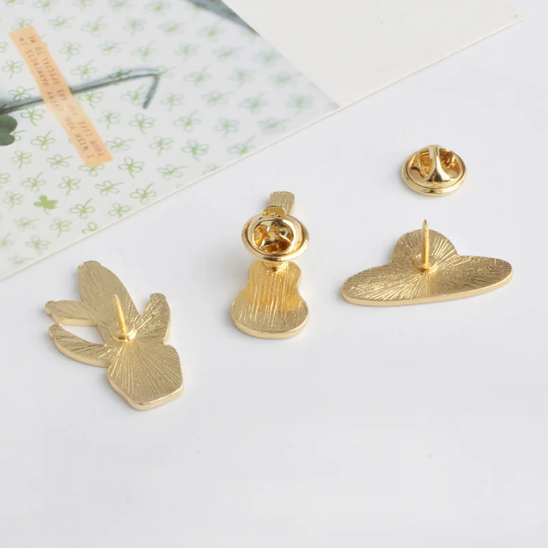 Hat Guitar Mexican Cactus Enamel Pins Brooch Badge Metal Girls Jeans Bag Decoration Gift Fashion Jewelry Wholesale