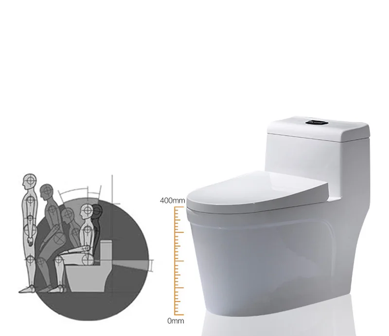 Foshan Modern Western Commode bathroom Toilet Sanitary Ware Floor Mounted WC Water Saving Closet Toilet unit