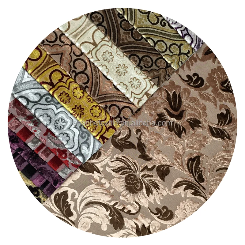 100% polyester knitted damask black white jacquard fabric