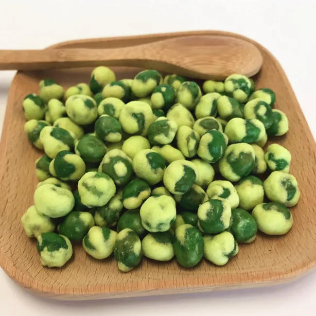 Full nutrition food snacks Yellow wasabi Green peas promotion price