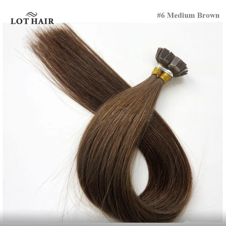 
Pre-Bonded Hair Extension Type Italian Keratin Flat Tip Russian Hair 