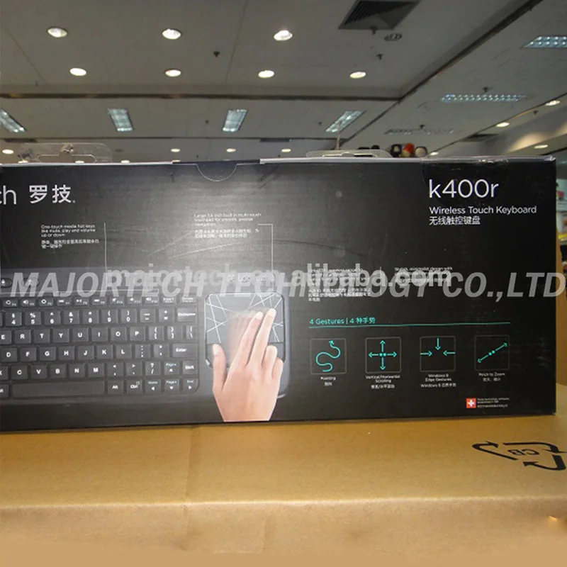 Original Logitech K400R Wireless 2.4G Touch Keyboard for PC Laptop Computer