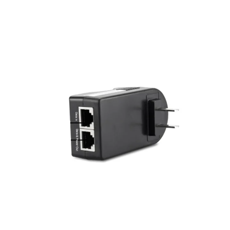  Адаптер питания power over Ethernet высокого качества 24 В 2 вилки 3 100 Мбит/с Инжектор PoE для США ЕС