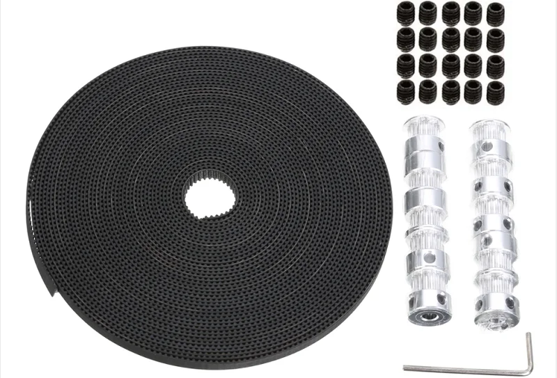 
Durable 10m GT2 20T Reinforced Timing Belt Pulley For CNC 3D Printer Prusa i3 Anet NEMA 