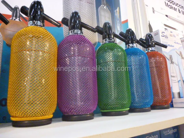 soda siphon, soda bottle, Vintage Glass Soda Siphon