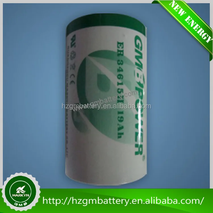
OEM GMB lisocl2 battery customized good price 3.6v Lithium Primary Battery ER34615M 