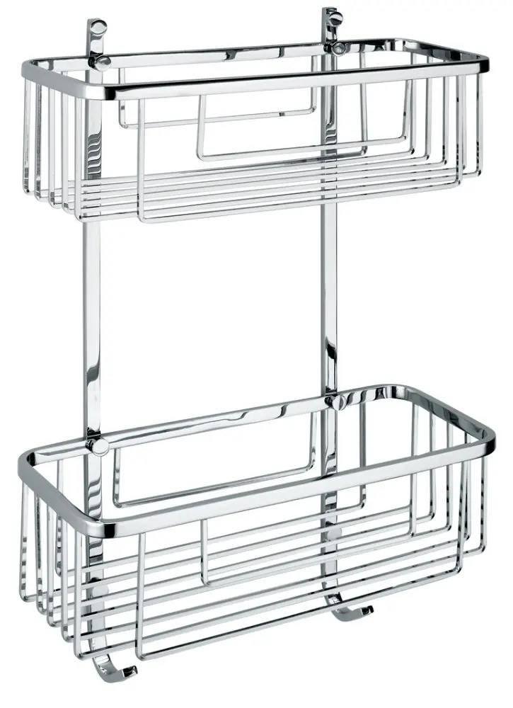 
High quality square shape bathroom shower metal soap basket 