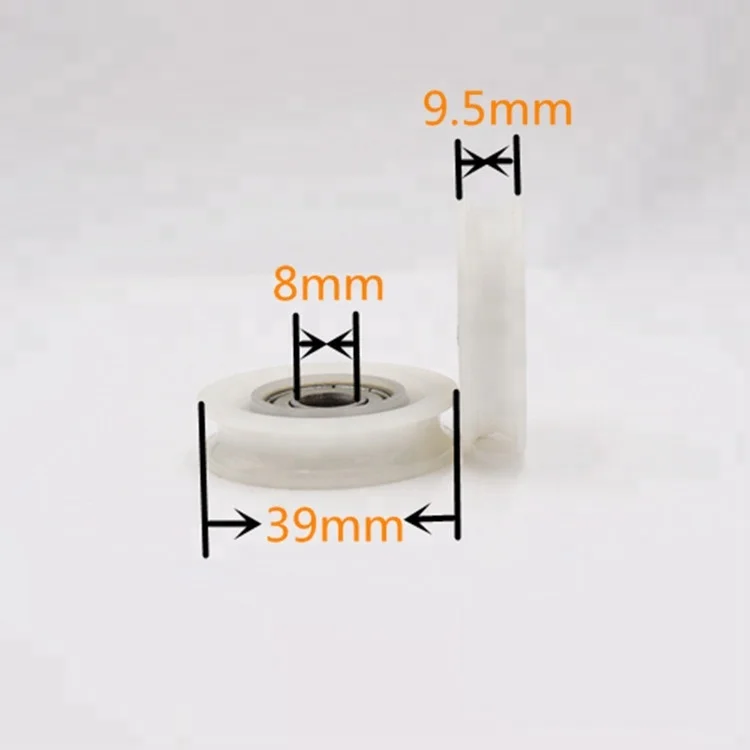 U groove rope pulley small 625 plastic nylon pulley nylon bearings for windows