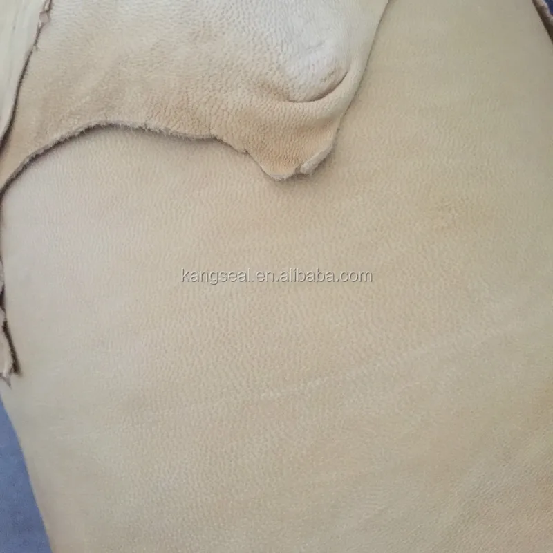 Beige color sheep nappa, goat grain leather, sheep grain leather, lamb leather for shoes, garments, gloves etc