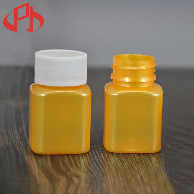 Pet Vitamins Tablets Pill Medecine Bottle square pharmaceutical capsule bottle
