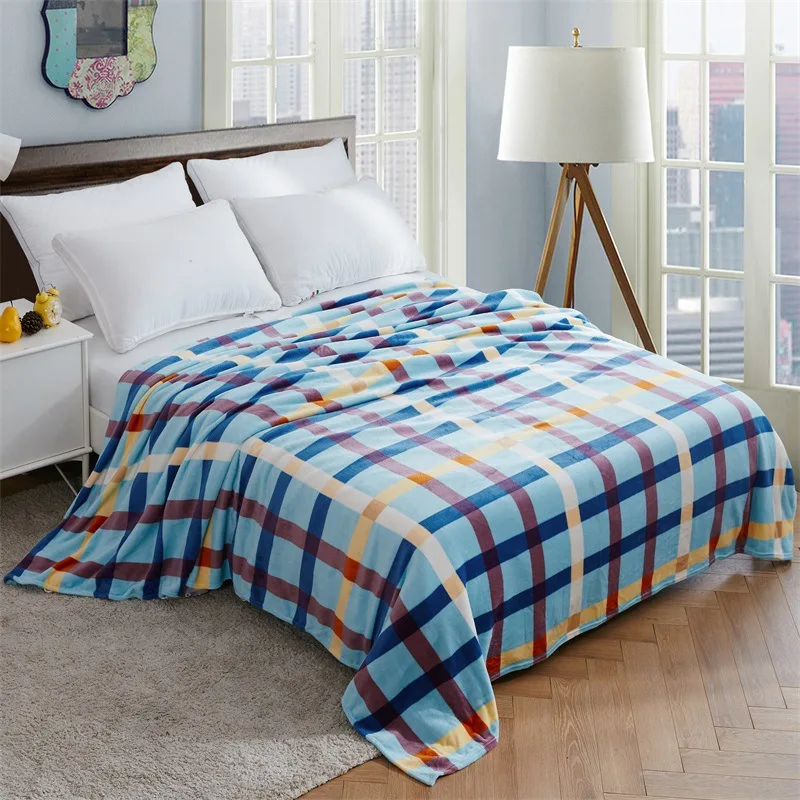 Custom cheap hand knitted super chunky merino felt giant glass plaid throw rug recycled carpet 100 wool blanket manufacturers