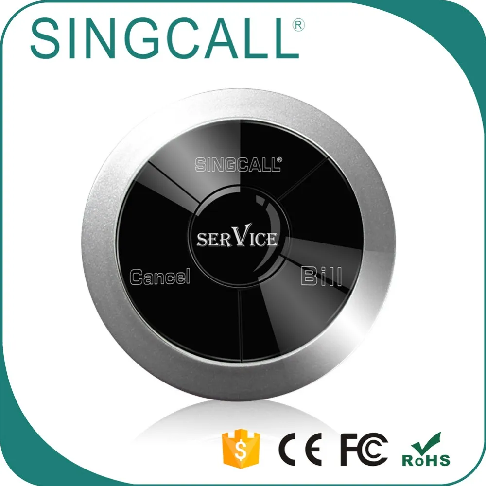 SINGCALL Service Bell Buzzer Wireless Beeper Watch Receiver for Customer