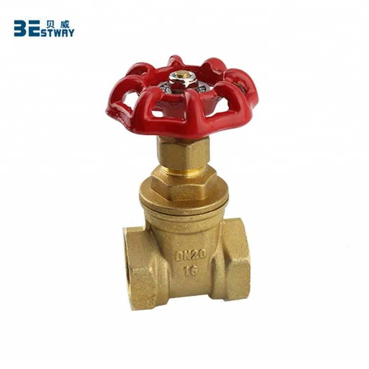 Non Rising CuZn39Pb3 CZ121 1/2inch to 4inch PN16 WOG Waste Water Gate Valve for Water Control