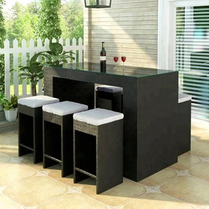 
SIMEC wicker PE rattan outdoor bar furniture 