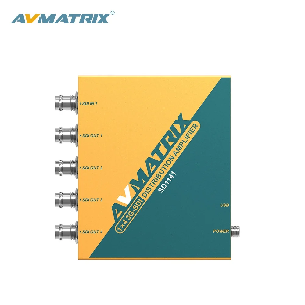 AVMATRIX 1x4 3G-SDI Distribution Amplifier with Reclocking
