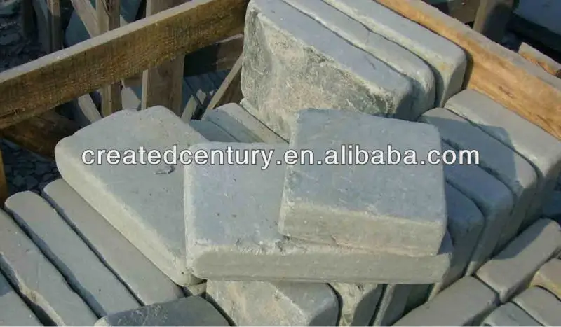 
Tumbled slate paver 